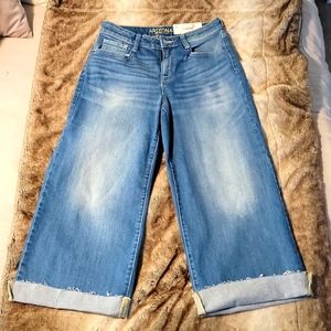 Brand New Arizona Hi-Rise Wide Leg Crop Jeans